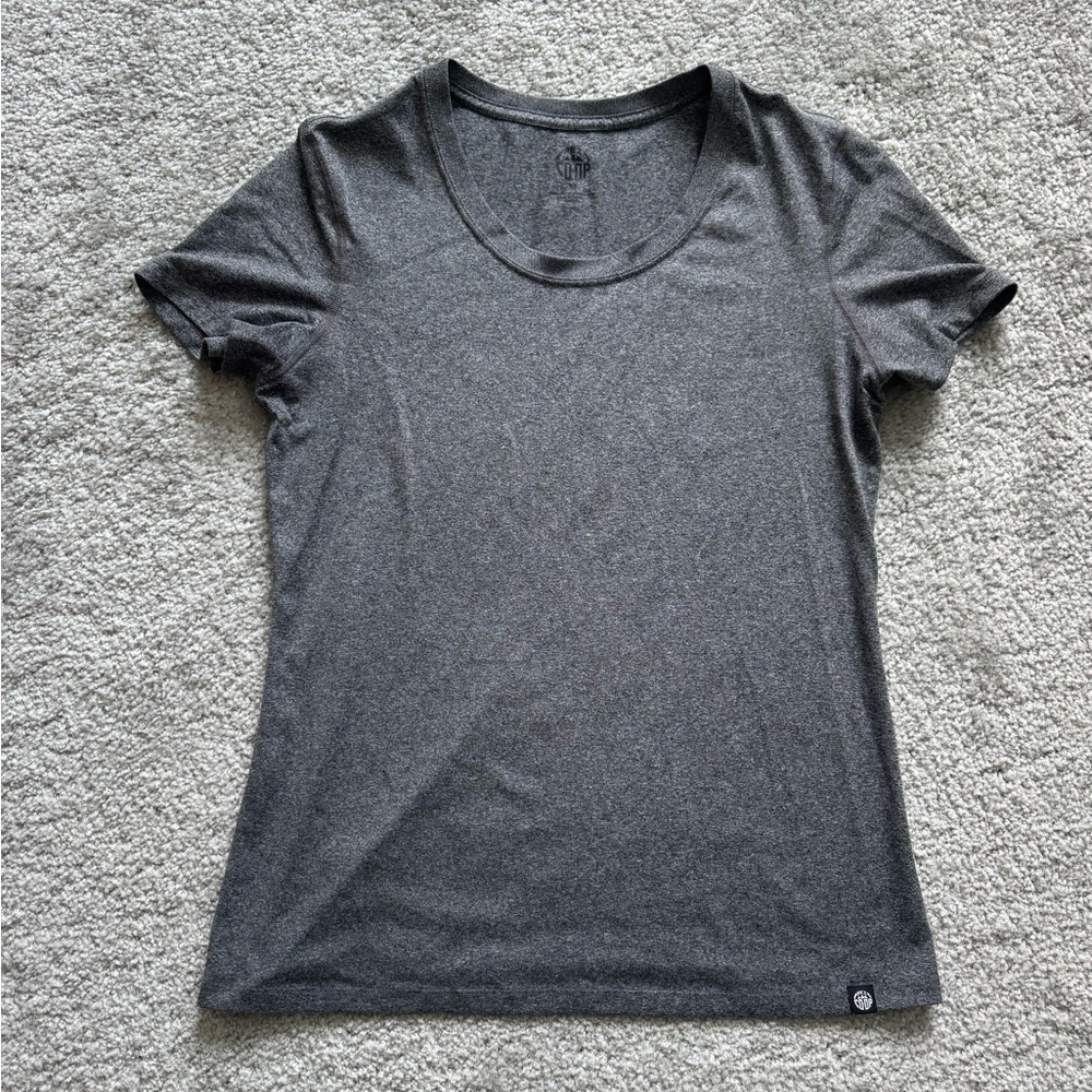REI Co-Op grey dri-fit scoop neck tee (size medium)